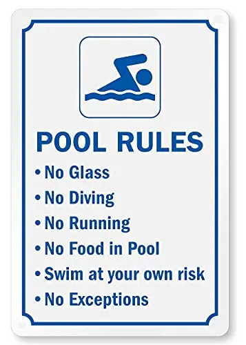 Swimming Pool Rules Pool Rules No Diving Swimming Wall Poster Tin Sign Vintage BBQ Restaurant Dinner Room Cafe Shop Decor
Swimming Pool Rules Pool Rules No Diving Swimming Wall Poster Tin Sign Vintage BBQ Restaurant Dinner Room Cafe Shop Decor