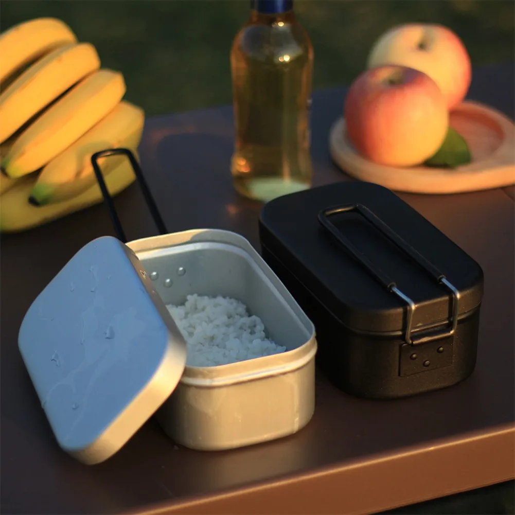 Outdoor Lunch Box Set Japanese Aluminum Alloy Bento Portable Camping Hiking 800ml Dinner Anti-scald HandleFood Storage Container
Outdoor Lunch Box Set Japanese Aluminum Alloy Bento Portable Camping Hiking 800ml Dinner Anti-scald HandleFood Storage Container