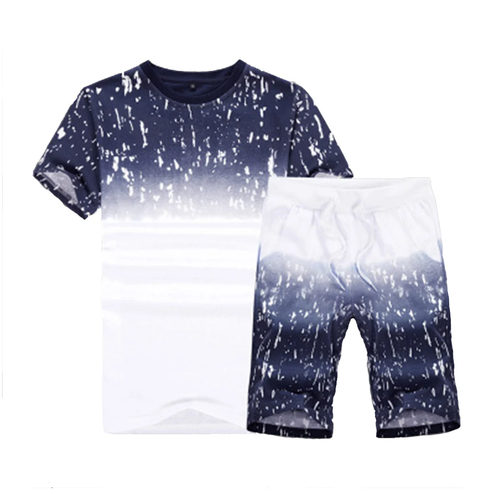 Men's sports suit summer casual wear quick-drying fitness short-sleeved shorts Ice Silk two-piece set round neck track suits
Men's sports suit summer casual wear quick-drying fitness short-sleeved shorts Ice Silk two-piece set round neck track suits
