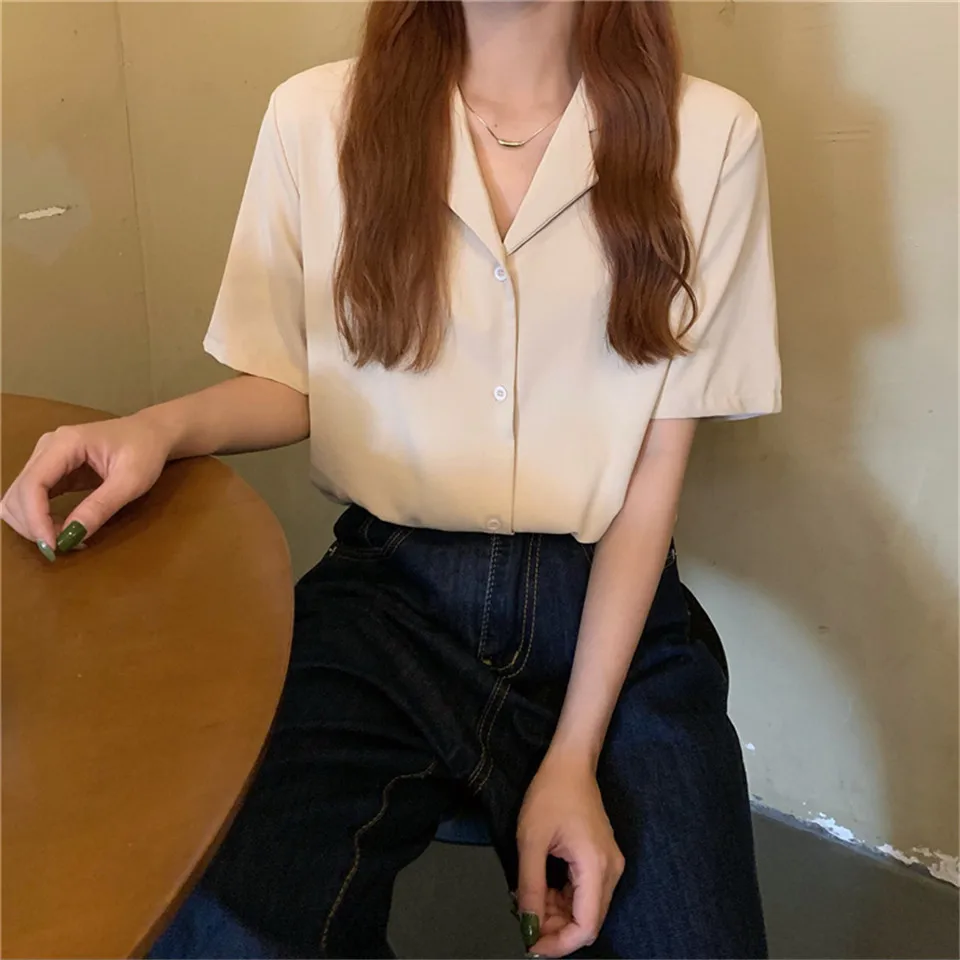 Summer Women Blouses Fashion Turn Down Collar Office Female Blusas Shirt Leisure Blouse Shirt Casual Solid Loose Tops Mujer
Summer Women Blouses Fashion Turn Down Collar Office Female Blusas Shirt Leisure Blouse Shirt Casual Solid Loose Tops Mujer