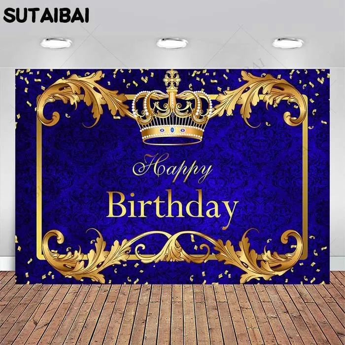 Happy Birthday Backdrop Royal Boy Theme Little Prince Crown Birthday Background Party Decorative Prop Photobooth Banner
Happy Birthday Backdrop Royal Boy Theme Little Prince Crown Birthday Background Party Decorative Prop Photobooth Banner
