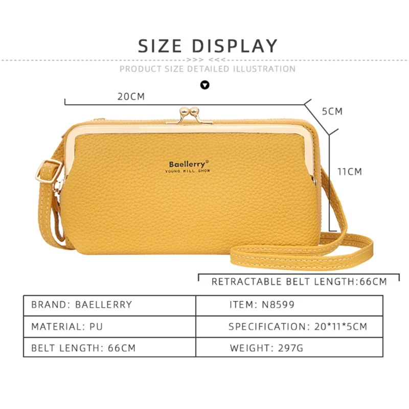 Women PU Leather Clutch Long Wallet Credit Card Holder Shoulder Bag Coin Purse Business Handbag Large Capacity Zipper Bag
Women PU Leather Clutch Long Wallet Credit Card Holder Shoulder Bag Coin Purse Business Handbag Large Capacity Zipper Bag