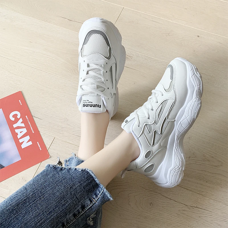 2021 Women Platform Sneakers Beige White Trainers Casual Lace Up Dad Shoes Women Spring Summer Breathable Chunky Sneakers Ladies
2021 Women Platform Sneakers Beige White Trainers Casual Lace Up Dad Shoes Women Spring Summer Breathable Chunky Sneakers Ladies