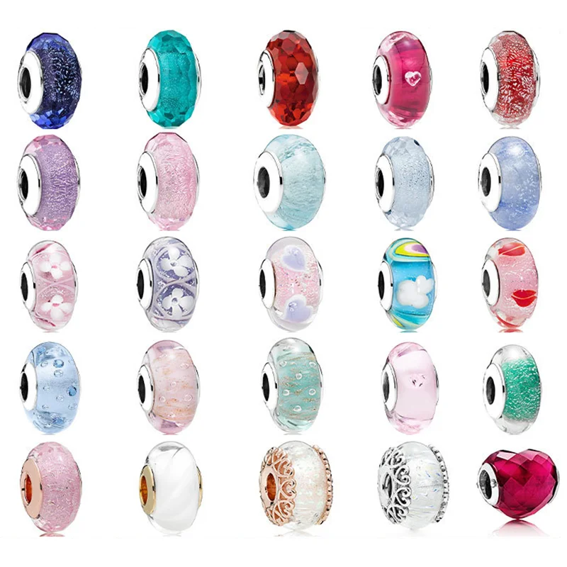 100% 925 Sterling Silver Fine Glass Beads Jewelry For Women Accessory Fit Original Pandora DIY Feminino Bracelets Charms Beadeds
100% 925 Sterling Silver Fine Glass Beads Jewelry For Women Accessory Fit Original Pandora DIY Feminino Bracelets Charms Beadeds