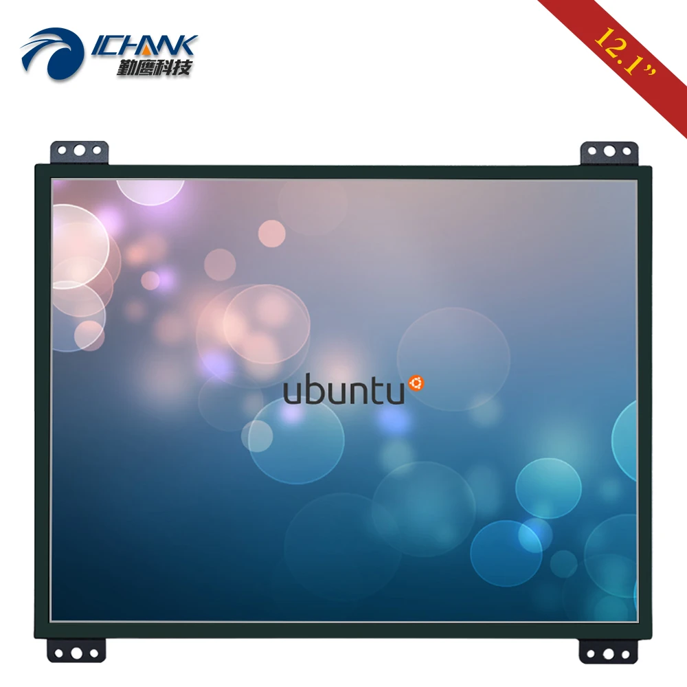 ZK120TC DL2/12 1 дюймов 1024x768 Поддержка Linux Ubuntu Raspbian Debian VGA с открытой рамкой встроенный