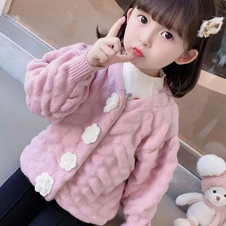 Girls Sweater Jacket Babys 2021 New Autumn Fashion Wear Cardigan Children's Sweater for Kids
Girls Sweater Jacket Babys 2021 New Autumn Fashion Wear Cardigan Children's Sweater for Kids