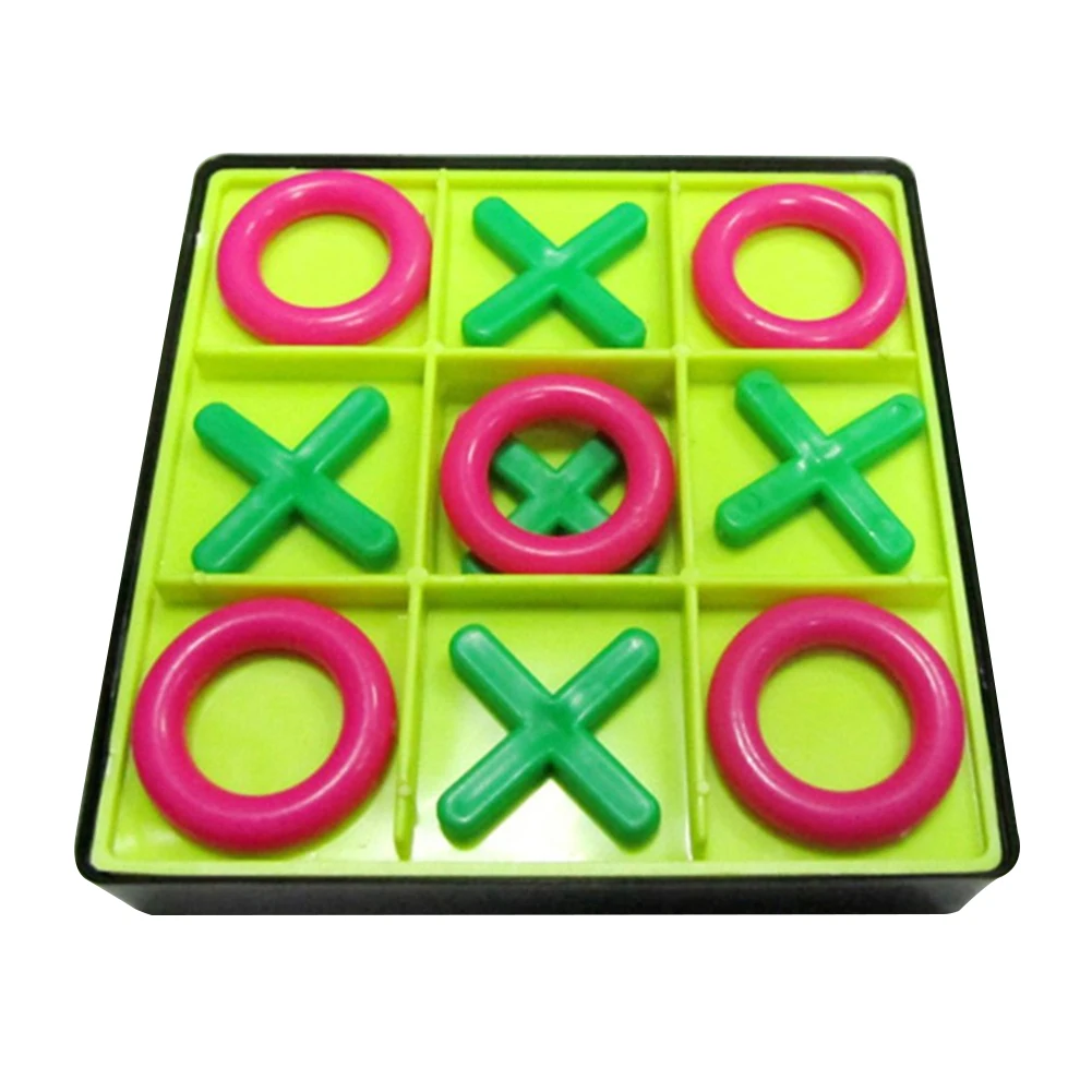 

1 Set Kids Tic-Tac-Toe Board Game Parent-Child Interactive OX Chess Children Puzzle Intelligent Competitive Thinking Training