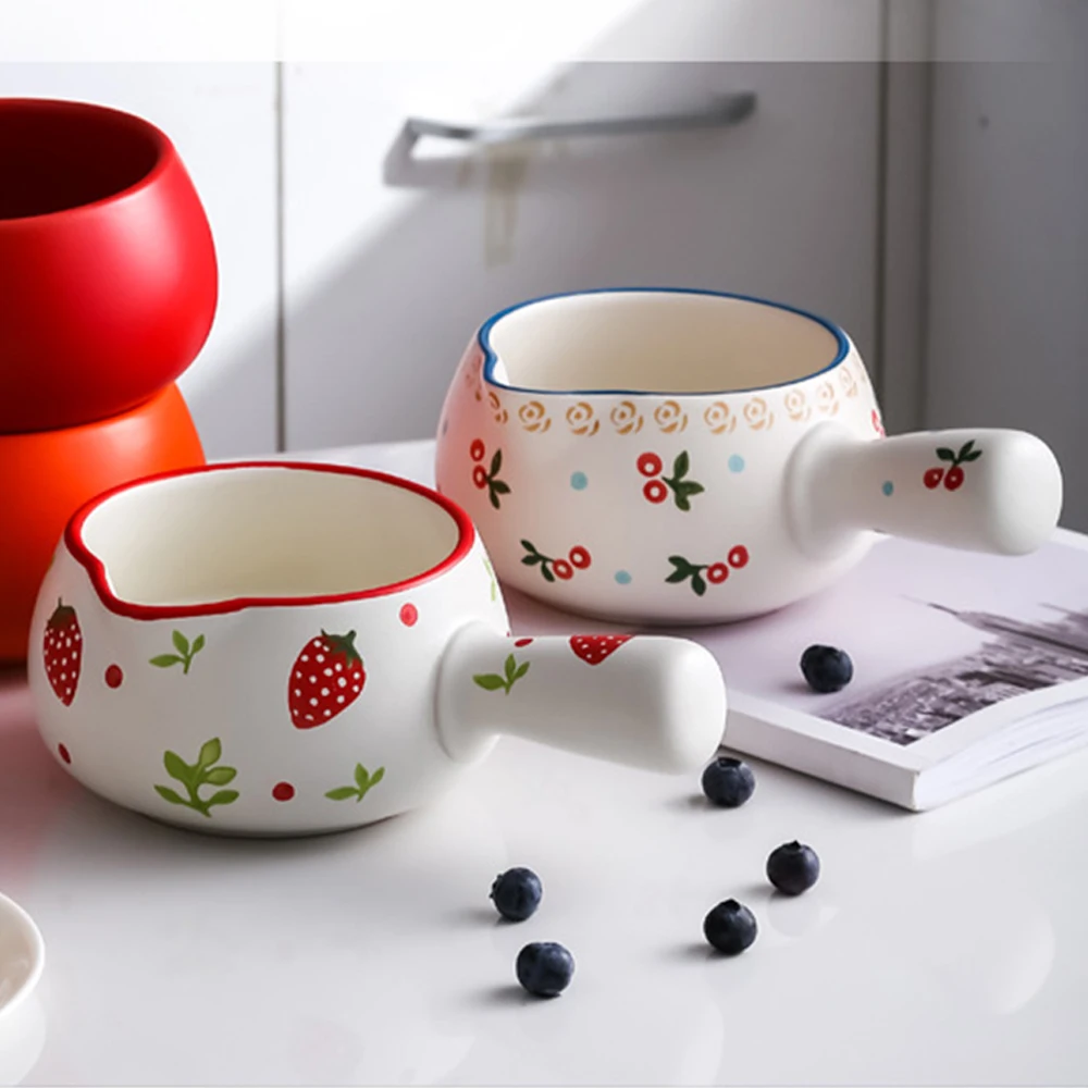 Ceramic Mini Milk Cup With Handle Japanese Milk frothing Jugs Coffee Sugar Milk Pot Strawberry Floral Pattern Kitchen Cookware
Ceramic Mini Milk Cup With Handle Japanese Milk frothing Jugs Coffee Sugar Milk Pot Strawberry Floral Pattern Kitchen Cookware