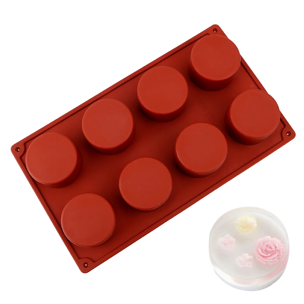 Chocolate Biscuit Cake Mold Round Silicone Cake Mold 8 Holes DIY Cake Mould Muffin Cupcake Baking Pan 3D Handmade Cupcake 
Chocolate Biscuit Cake Mold Round Silicone Cake Mold 8 Holes DIY Cake Mould Muffin Cupcake Baking Pan 3D Handmade Cupcake
