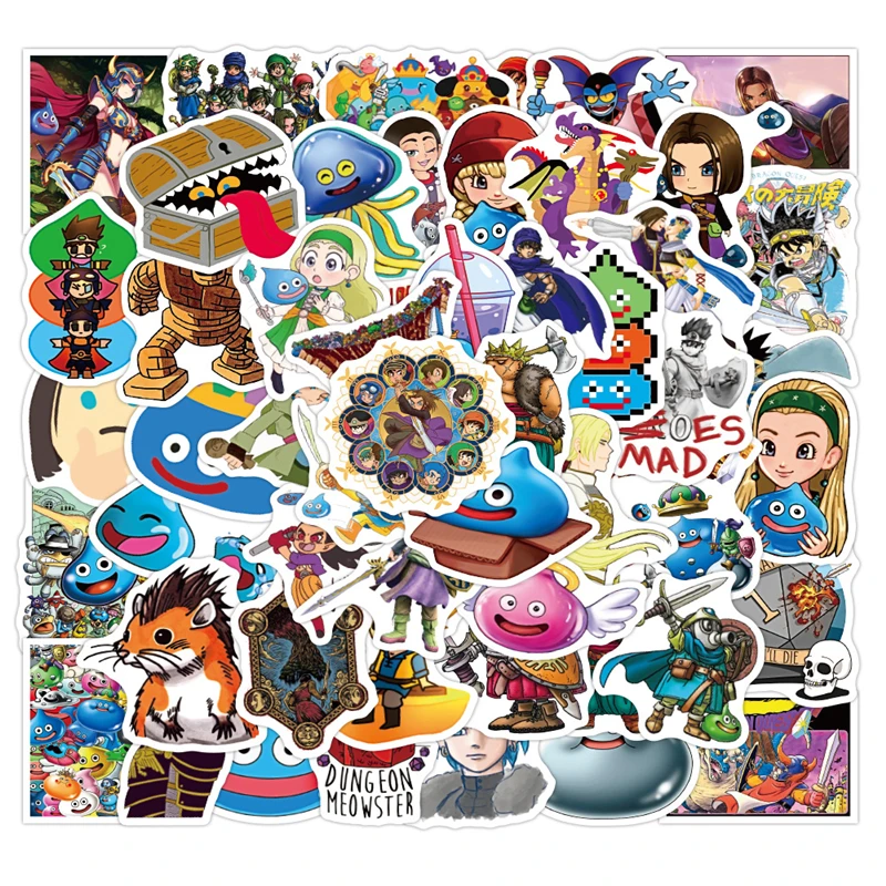 50Pcs Dragon Quest Anime Cartoon Graffiti Diy Pvc Stickers for Luggage Guitar Motorcycle Car Laptop Classic Kids Sticker Toy
50Pcs Dragon Quest Anime Cartoon Graffiti Diy Pvc Stickers for Luggage Guitar Motorcycle Car Laptop Classic Kids Sticker Toy