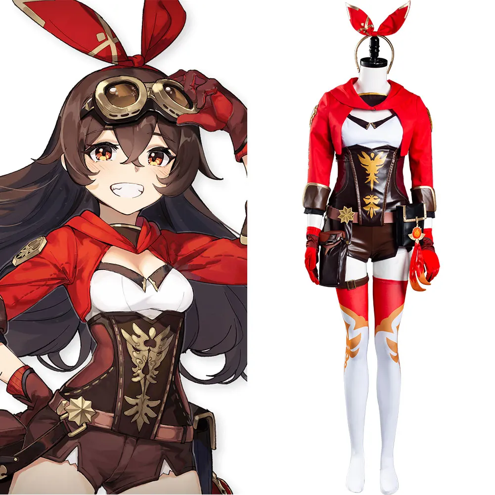 Genshin Impact Amber Cosplay Costume Jumpsuit Outfits Halloween Carnival Suit
Genshin Impact Amber Cosplay Costume Jumpsuit Outfits Halloween Carnival Suit