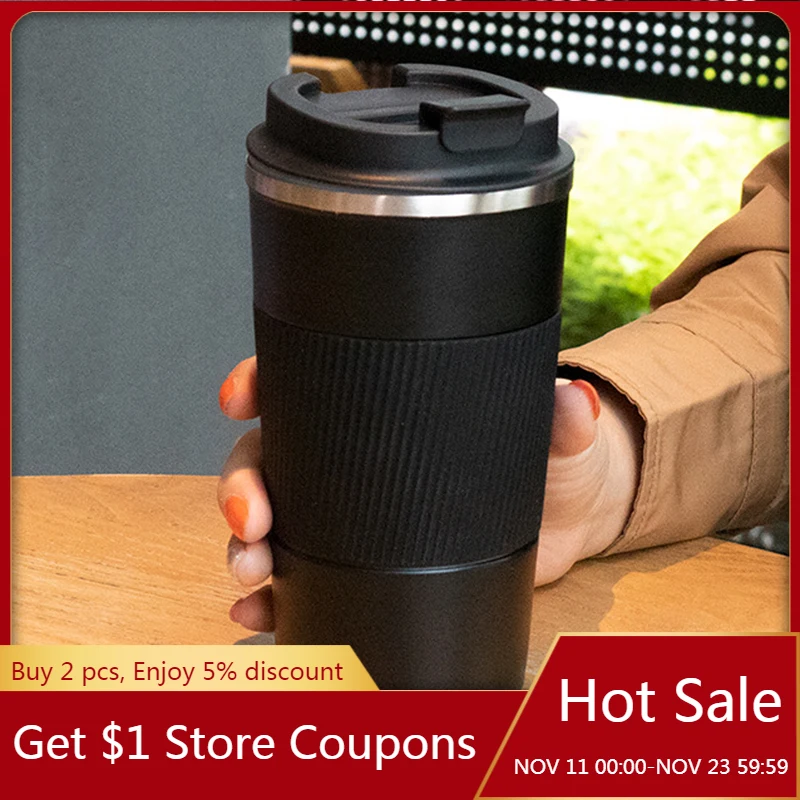 380ML/500ML Double 304 Stainless Steel Insulation Coffee Cup Car Cup Portable Water Cup Gift Thermos Cup Mug
380ML/500ML Double 304 Stainless Steel Insulation Coffee Cup Car Cup Portable Water Cup Gift Thermos Cup Mug