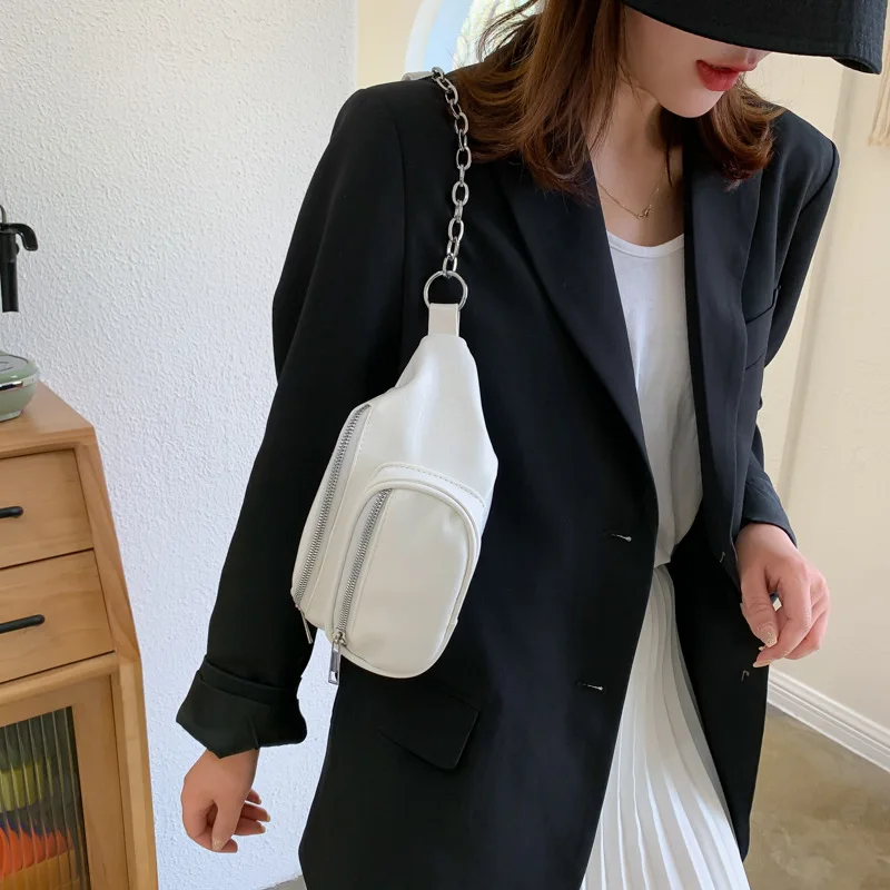 PU Chain Hip Packs Black Fanny Pack Multi-function Fashion Lady White Waist Bag Shoulder Bag Women's Belt Bum Bag Pochete Pouch
PU Chain Hip Packs Black Fanny Pack Multi-function Fashion Lady White Waist Bag Shoulder Bag Women's Belt Bum Bag Pochete Pouch