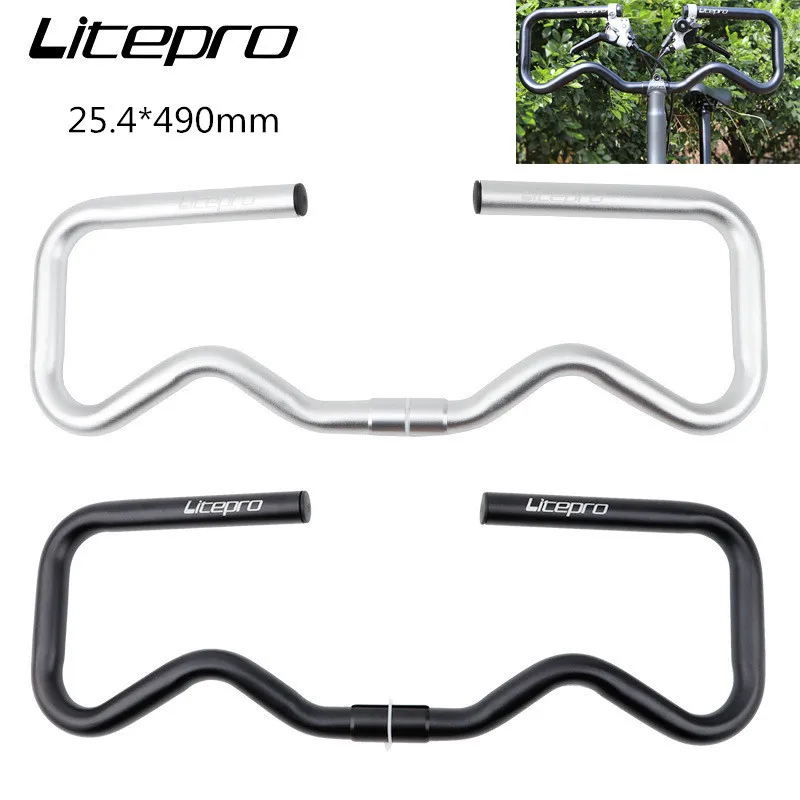 Folding bike P handlebar adjust the riding posture 25.4x490mm butterfly bar for brompton bike BMX general aluminum alloy bar
Folding bike P handlebar adjust the riding posture 25.4x490mm butterfly bar for brompton bike BMX general aluminum alloy bar