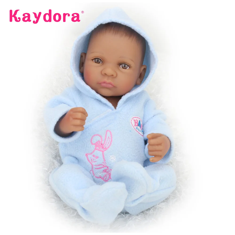 Mini Reborn Baby Dolls Full Silicone 10 inch 25cm African American Kids Bath Playmate Realistic Cute Reborn Babies Birthday Gift
Mini Reborn Baby Dolls Full Silicone 10 inch 25cm African American Kids Bath Playmate Realistic Cute Reborn Babies Birthday Gift