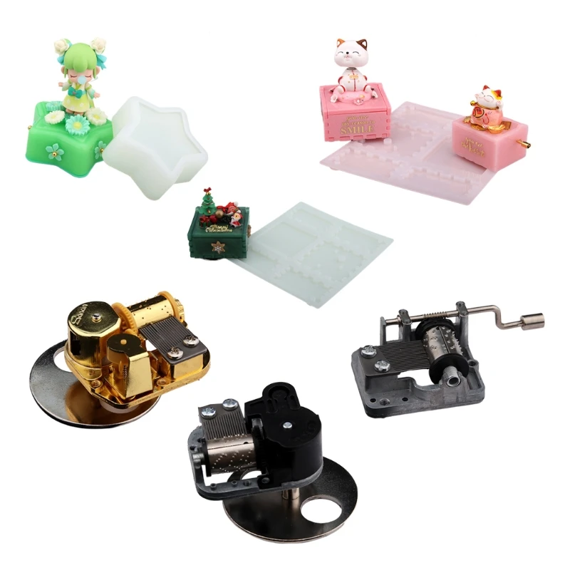 D0LC Music Box Epoxy Resin Mold Keychain Pendant Message Box Silicone Mould DIY Craft
D0LC Music Box Epoxy Resin Mold Keychain Pendant Message Box Silicone Mould DIY Craft