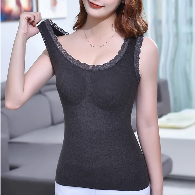 

Elifashion Autumn Winter New Black Technology Cationic Non-marking No Steel Ring Slimming Heat Storage Brushed Thermal Underwear