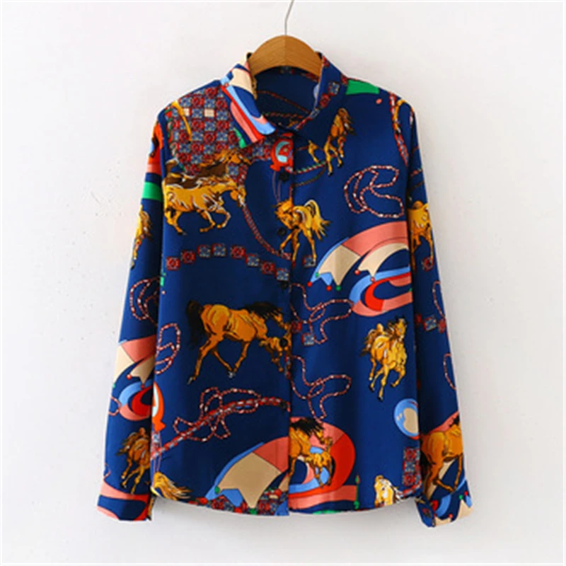 2021 Spring Fashion New High-Quality Retro Print Loose Long-Sleeved Lapel Shirt Temperament Female Top Trendy 004
2021 Spring Fashion New High-Quality Retro Print Loose Long-Sleeved Lapel Shirt Temperament Female Top Trendy 004