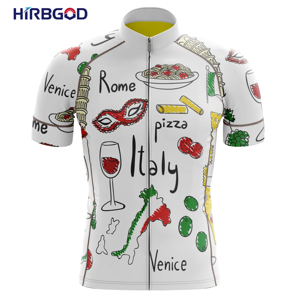 HIRBGOD 2021 Funny White Bike Jersey for Italy Foodie Series Cycling Wear Men's Outdoor Camping Picnic Sports Shirt,TYZ684-01
HIRBGOD 2021 Funny White Bike Jersey for Italy Foodie Series Cycling Wear Men's Outdoor Camping Picnic Sports Shirt,TYZ684-01