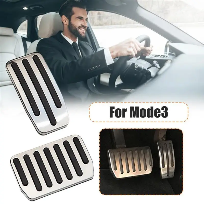 car Stainless Steel Brake Throttle Pedals Pads Covers for Tesla Model 3 interior decrotation accessation
car Stainless Steel Brake Throttle Pedals Pads Covers for Tesla Model 3 interior decrotation accessation