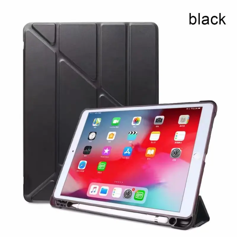 Силиконовый чехол с держателем для карандашей IPad 7 10 2 дюйма 2019 умный Ipad 2/Pro 5/Air 5
