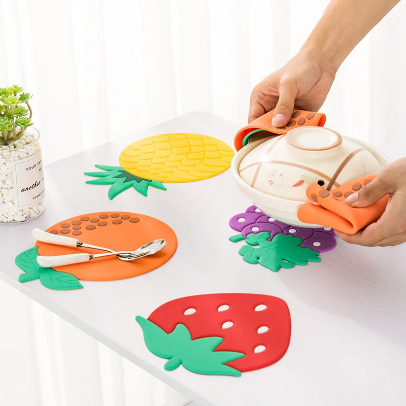 Fruit Shape Placemat Kids Plate Mat Silicone Table Cup Pad Non-Slip Bowl Coaster Mat Waterproof Heat Insulation Kitchen Supplies
Fruit Shape Placemat Kids Plate Mat Silicone Table Cup Pad Non-Slip Bowl Coaster Mat Waterproof Heat Insulation Kitchen Supplies