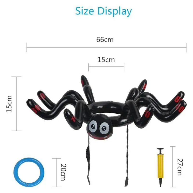 Funny Throwing Ring Toy Inflatable Spider Model Ring Hat Toss Christmas Gift For Kids Halloween Family Party Throwing Game Toys
Funny Throwing Ring Toy Inflatable Spider Model Ring Hat Toss Christmas Gift For Kids Halloween Family Party Throwing Game Toys
