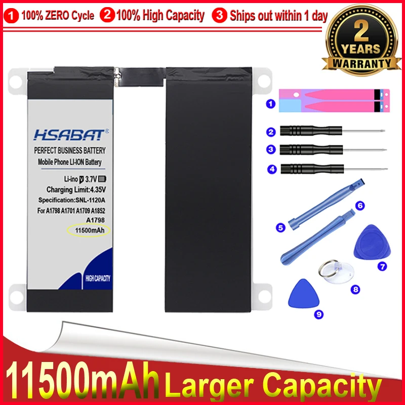 HSABAT 0 Cycle 11500mAh Battery for iPad pro 10.5 A1798 A1701 A1709 A1852 A1793 Replacement Accumulator | Компьютеры и офис