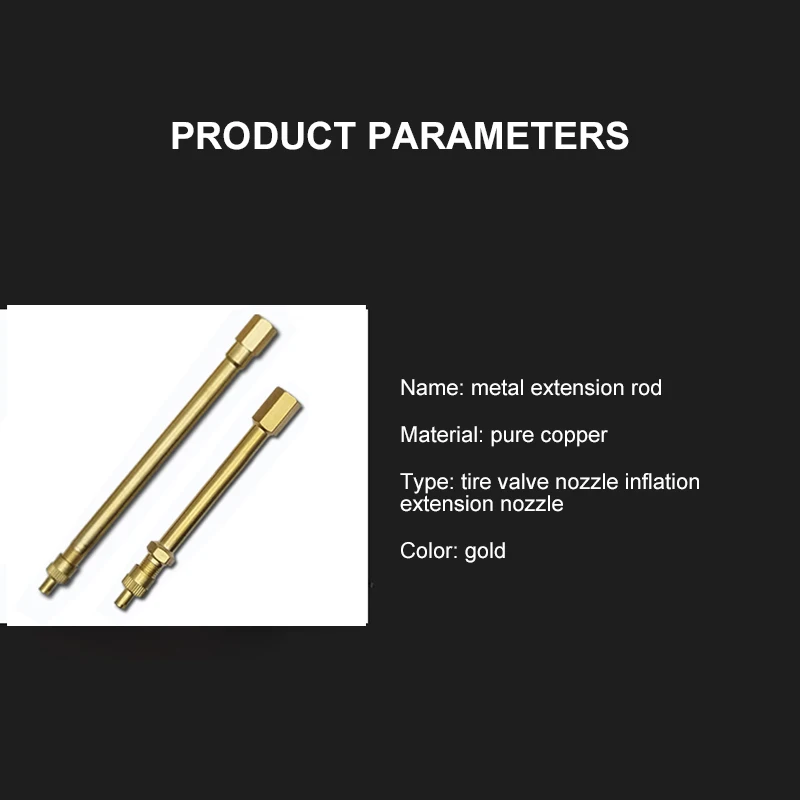 1PC Brass Tire Valve Stem Extension Pole Caps Extender For Car Auto Truck Motorcycle Brass Tire Valve Stem Extension Pole 
1PC Brass Tire Valve Stem Extension Pole Caps Extender For Car Auto Truck Motorcycle Brass Tire Valve Stem Extension Pole