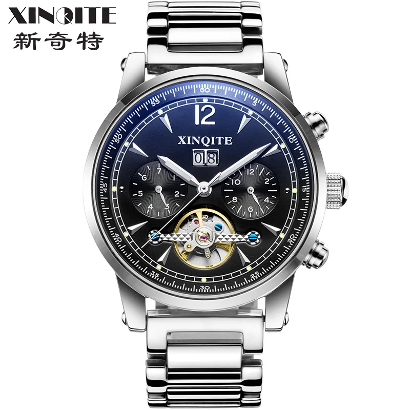 XINQITE Man watch 2019 brand luxury Mechanic Watches Stainless Steel Waterproof Automatic Watch Multi-function mechanical watch
XINQITE Man watch 2019 brand luxury Mechanic Watches Stainless Steel Waterproof Automatic Watch Multi-function mechanical watch