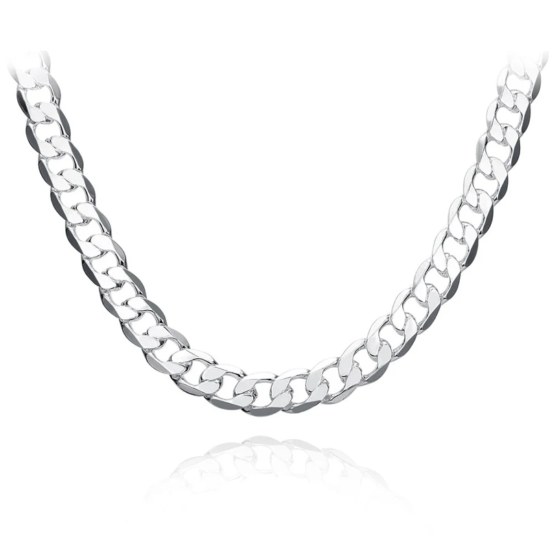10MM 22Men Figaro Chain Necklaces For Male 925 Silver Jewelry Statement Necklaces N185
10MM 22Men Figaro Chain Necklaces For Male 925 Silver Jewelry Statement Necklaces N185