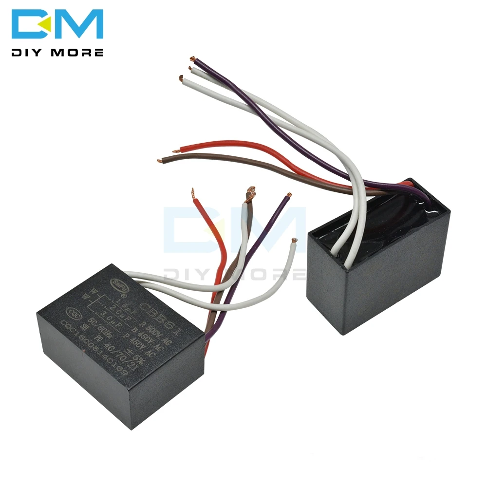 CBB61 500/450V AC Motor Speed Run Capacitor Five wire Fan Refrigerator Start Capacitor Terminal Ceiling Fan CBB Motor
CBB61 500/450V AC Motor Speed Run Capacitor Five wire Fan Refrigerator Start Capacitor Terminal Ceiling Fan CBB Motor