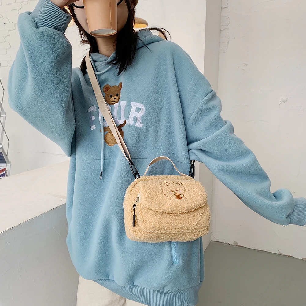 Fluffy Women‘s Phone Bag Cartoon Printed Shoulder Messenger Bag Fashion Hit Color Flap Purse Casual Handbag Female Shopping Bag
Fluffy Women‘s Phone Bag Cartoon Printed Shoulder Messenger Bag Fashion Hit Color Flap Purse Casual Handbag Female Shopping Bag