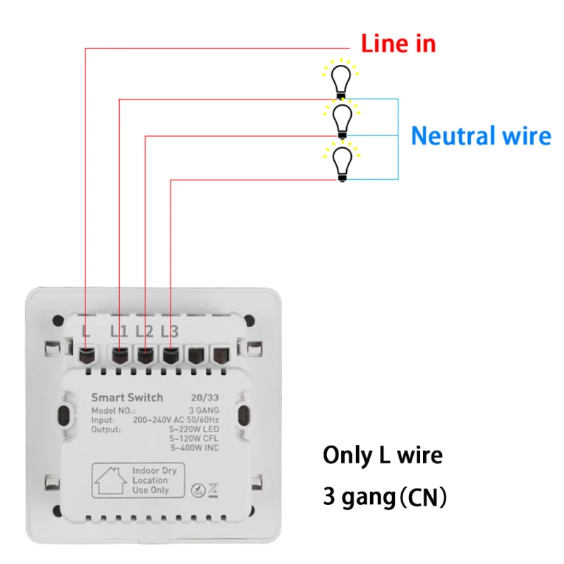 Tuya Zigbee Smart Switch 1-3 Gang Smart Home Auto Control work With Alexa Google
Tuya Zigbee Smart Switch 1-3 Gang Smart Home Auto Control work With Alexa Google