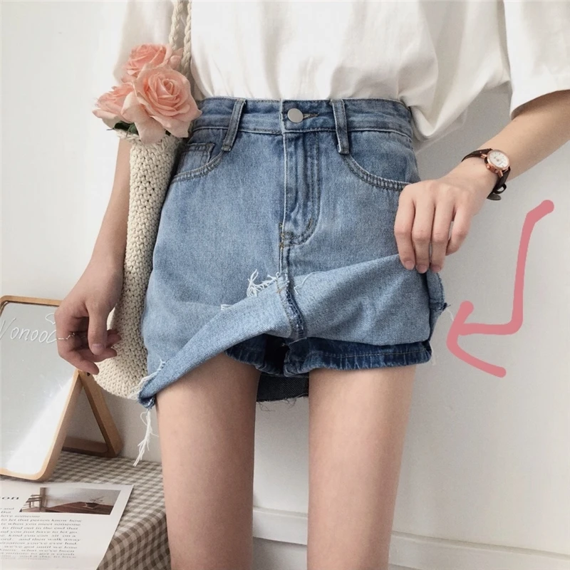 Film! Has high detection ~ Korean joker waist thin water do old torn edges. A word cowboy short skirt culottes 987 #
Film! Has high detection ~ Korean joker waist thin water do old torn edges. A word cowboy short skirt culottes 987 #