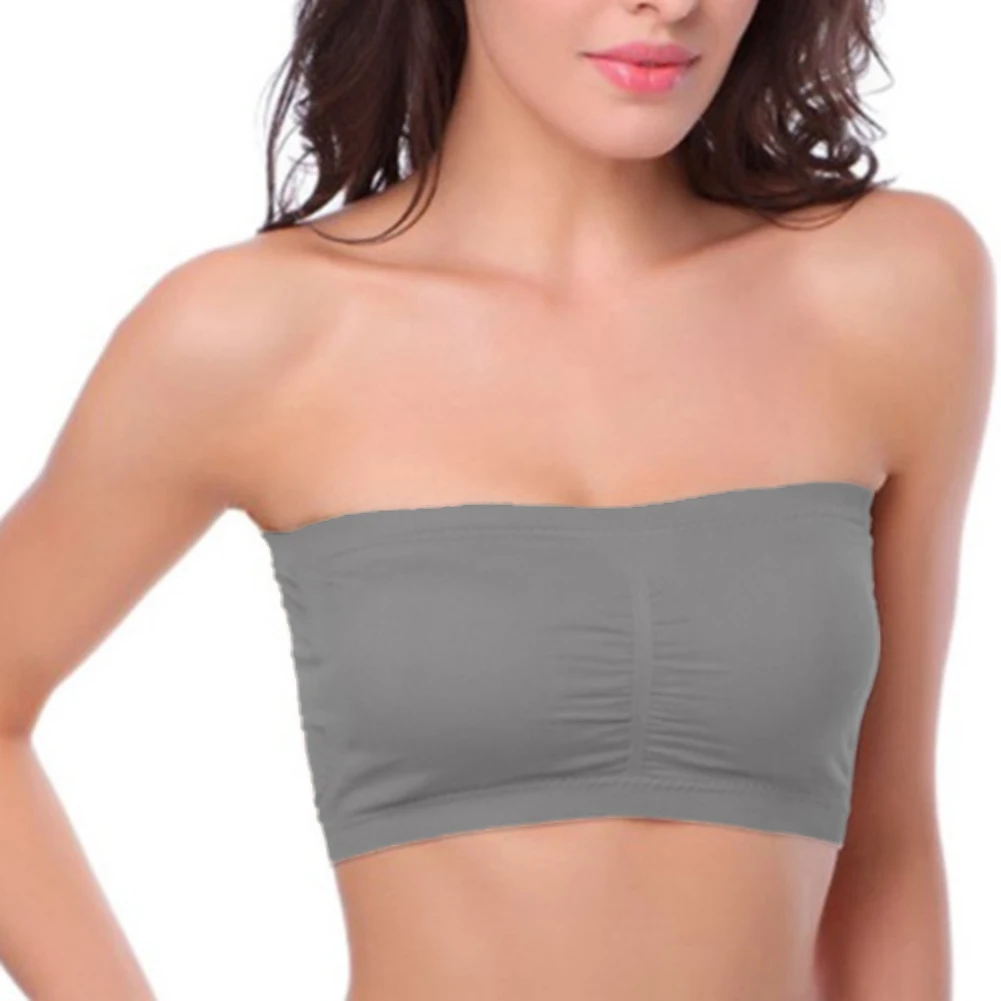 Women's Seamless Bandeau Breast Wrap Lingerie Crop Tube Top Bra Female Strapless Padded Bralette
Women's Seamless Bandeau Breast Wrap Lingerie Crop Tube Top Bra Female Strapless Padded Bralette