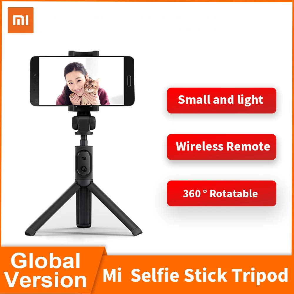 Original Xiaomi Mi Selfie Stick Bluetooth Mini Tripod Selfie Stick with Wireless Remote 360 Rotation Portable for Smartphones
Original Xiaomi Mi Selfie Stick Bluetooth Mini Tripod Selfie Stick with Wireless Remote 360 Rotation Portable for Smartphones