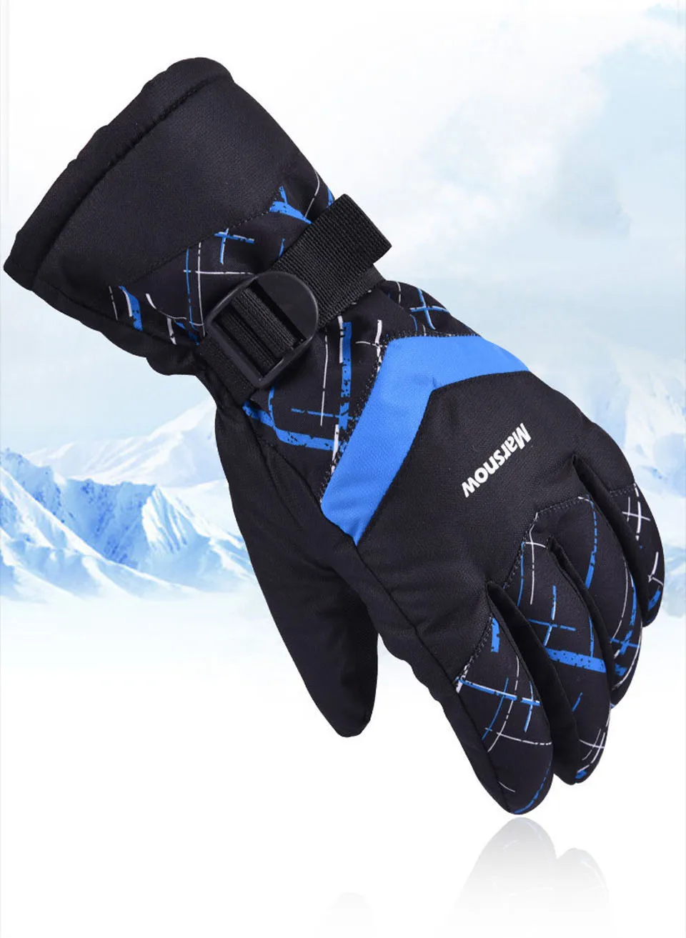 

Зимние теплые перчатки для горных лыж и сноуборда, для мужчин и женщин, для холодного снега, Лыжные рукавицы, водонепроницаемые, для снегохо...