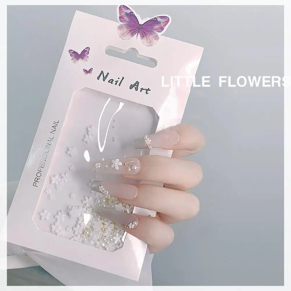 1 Bag 3D Effect Nail Flower Ornament Fashion Lightweight Nail Art Mini White Five Petal Flower Decoration for Manicure
1 Bag 3D Effect Nail Flower Ornament Fashion Lightweight Nail Art Mini White Five Petal Flower Decoration for Manicure