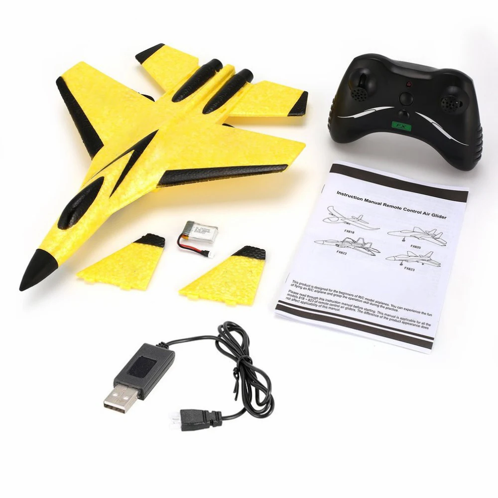 2.4G Glider RC drone SU35 Fixed wing airplane Hand Throwing foam dron Electric Remote Control Outdoor RC Plane toys for boys F22
2.4G Glider RC drone SU35 Fixed wing airplane Hand Throwing foam dron Electric Remote Control Outdoor RC Plane toys for boys F22