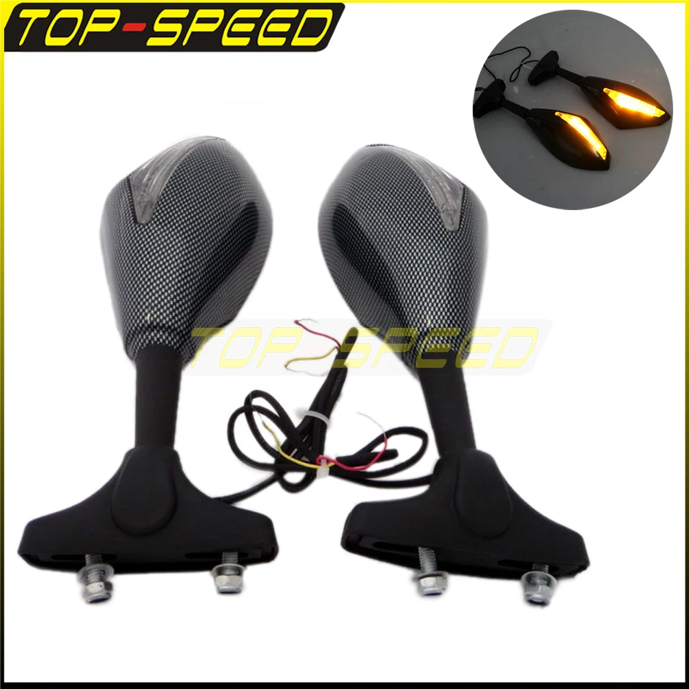 2x3W 12V Motorcycle Rearview Side Mirrors With LED Turn Signal Light Lamp For Honda CBR600F 1987-1990 CBR600F2 91-94 CBR600F3
2x3W 12V Motorcycle Rearview Side Mirrors With LED Turn Signal Light Lamp For Honda CBR600F 1987-1990 CBR600F2 91-94 CBR600F3