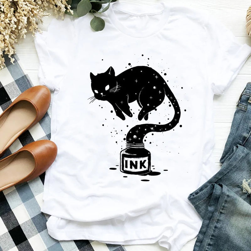 Cat Heartbeat Love Casual Kawai Top Female T Shirt 90s Style Print Harajuku O-Neck Casual Tops Ladies Clothing Women T-shirt
Cat Heartbeat Love Casual Kawai Top Female T Shirt 90s Style Print Harajuku O-Neck Casual Tops Ladies Clothing Women T-shirt