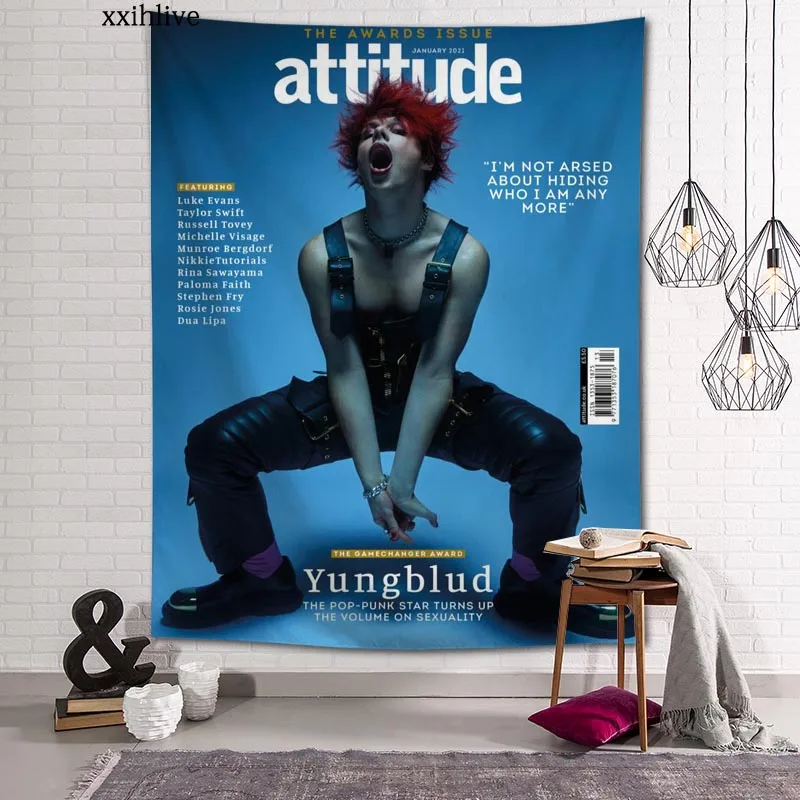 Гобелен на заказ с принтом певицы Yungblud, большие настенные гобелены, хиппи, настенные подвесные богемные украшения для стен, декор для комнат...
Гобелен на заказ с принтом певицы Yungblud, большие настенные гобелены, хиппи, настенные подвесные богемные украшения для стен, декор для комнат...