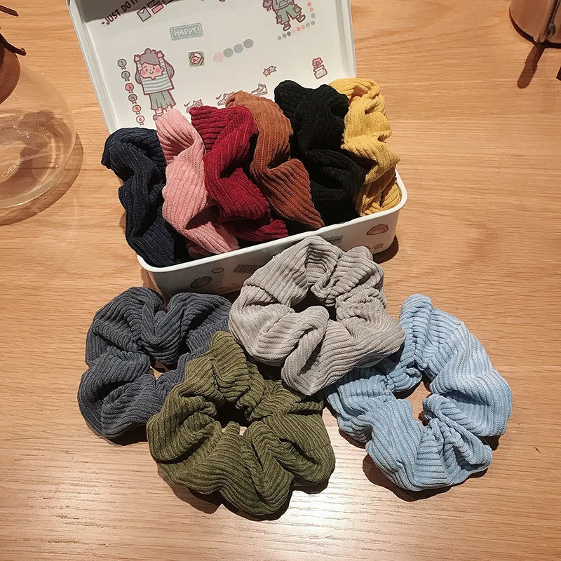 Pure Color Hair Accessories For Girls Women Fashion Headwear Large Intestine Ponytail Holder Stripe Pattern Elastic Hair Band
Pure Color Hair Accessories For Girls Women Fashion Headwear Large Intestine Ponytail Holder Stripe Pattern Elastic Hair Band