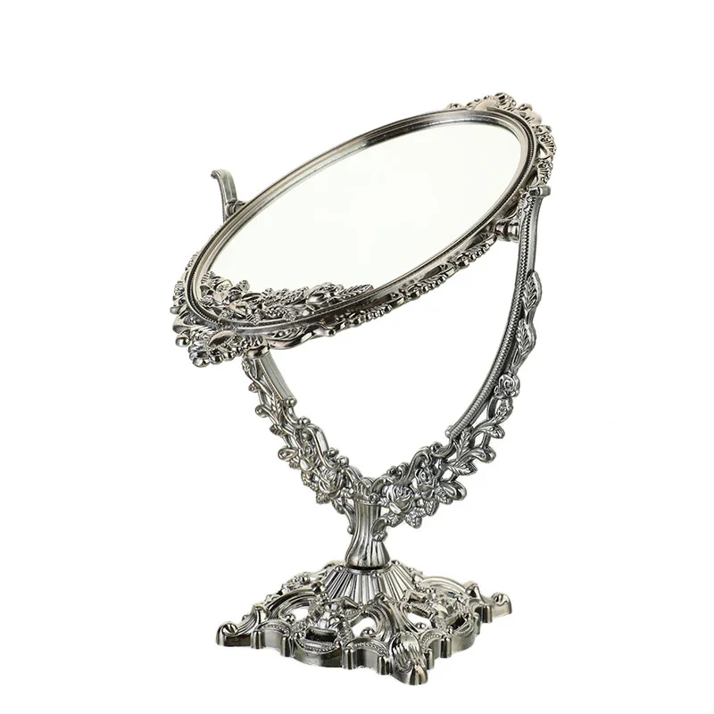 Decoration on Foot Nordic Silver Plastic VintageMirror Small Round Make-up Bedroom Mirror Ins Table Room Standing Glass Mirrors
Decoration on Foot Nordic Silver Plastic VintageMirror Small Round Make-up Bedroom Mirror Ins Table Room Standing Glass Mirrors