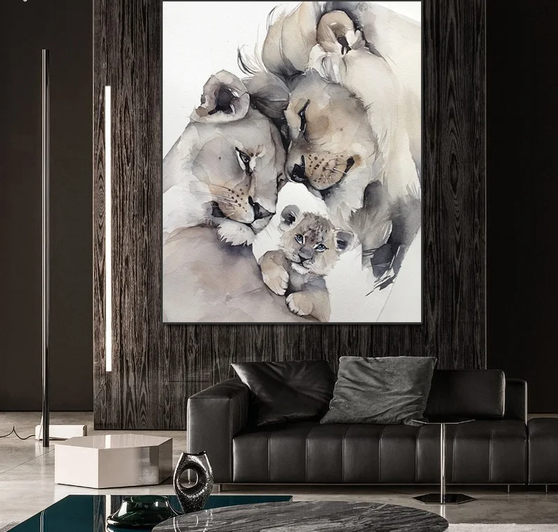 Oil Painting On Canvas Big Large Postersa nd Prints for Living Room Animal Lion Family Abstract Picture for Interior Frameless
Oil Painting On Canvas Big Large Postersa nd Prints for Living Room Animal Lion Family Abstract Picture for Interior Frameless