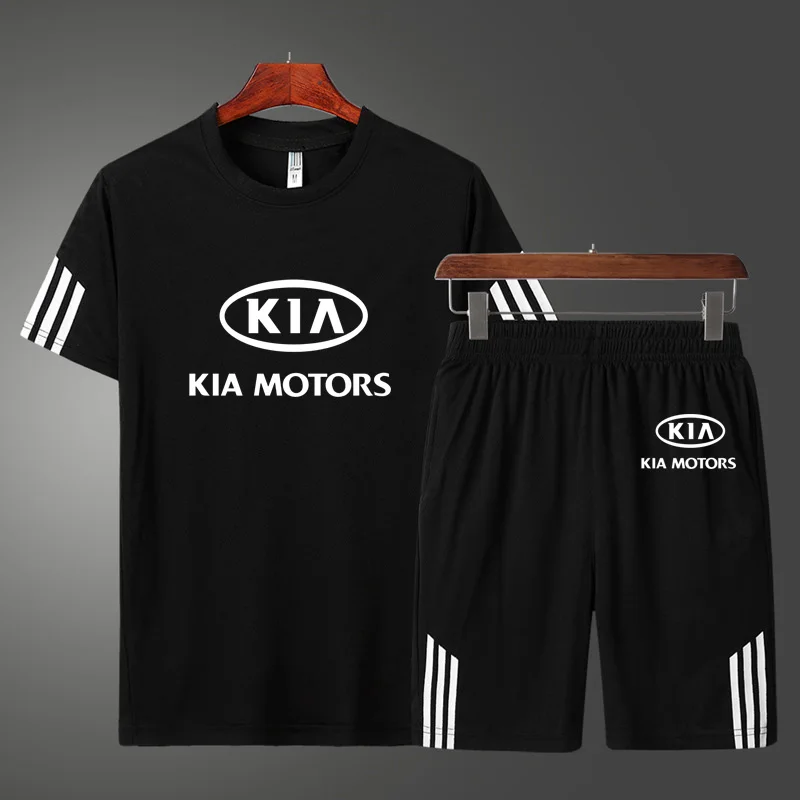 Модная Летняя мужская футболка с принтом логотипа автомобиля KIA, Повседневный хлопковый мужской костюм из двух предметов высокого качества...
Модная Летняя мужская футболка с принтом логотипа автомобиля KIA, Повседневный хлопковый мужской костюм из двух предметов высокого качества...