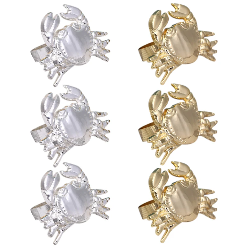 6Pcs/Lot European Creative Napkin Ring Metal Crab Napkin Buckle High-End Hotel Restaurant Table Napkin Ring
6Pcs/Lot European Creative Napkin Ring Metal Crab Napkin Buckle High-End Hotel Restaurant Table Napkin Ring