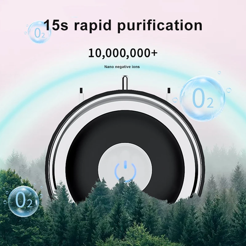 Portable Air Purifier Household Purifier Eliminates Smoke Dust Pollen with Necklace Chain and USB Cable JS23
Portable Air Purifier Household Purifier Eliminates Smoke Dust Pollen with Necklace Chain and USB Cable JS23