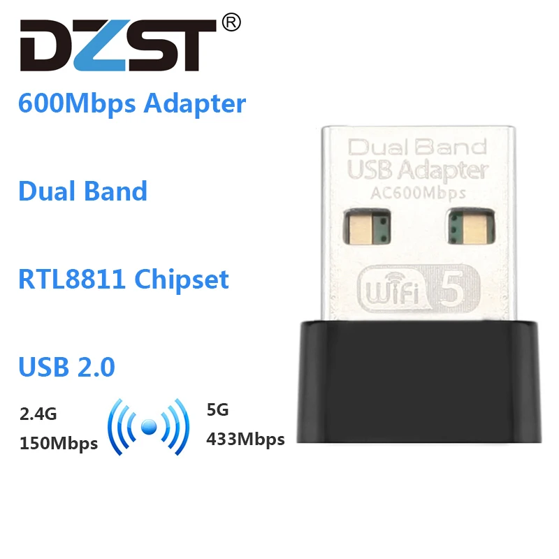 DZLST Dual-Band Wireless Network Card Ethernet 2.4G 5G WiFi Antenna Receiver USB WiFi Adapter For Windows Desktop Laptop PC
DZLST Dual-Band Wireless Network Card Ethernet 2.4G 5G WiFi Antenna Receiver USB WiFi Adapter For Windows Desktop Laptop PC